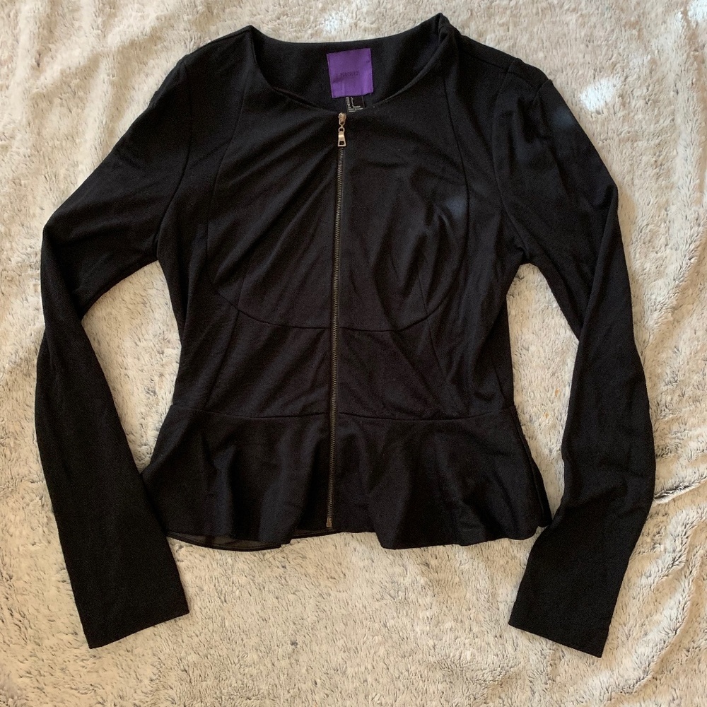 Black Peplum Jacket